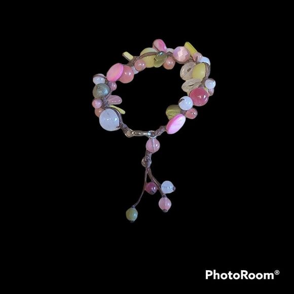 Handmade Bracelet with Glass Beads. Multi Colored. - Picture 8 of 8